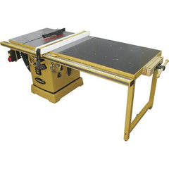 Jet - 10" Blade Diam, 5/8" Arbor Diam, 3 Phase Table Saw - 5 hp, 230/460 Volt, 11-1/4" Cutting Depth - Caliber Tooling