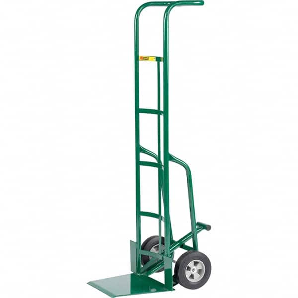 Little Giant - 800 Lb Capacity 60" OAH Hand Truck - Continuous Handle, Steel, Rubber Wheels - Caliber Tooling