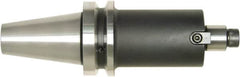 Bilz - CAT40 Taper Shank 1/2" Pilot Diam Shell Mill Holder - 1.38" Flange to Nose End Projection, 1.44" Nose Diam, 1/4-28 Lock Screw, Through-Spindle Coolant - Exact Industrial Supply