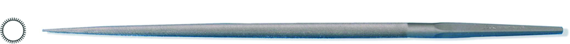 6" Round File, Cut 4 - Caliber Tooling