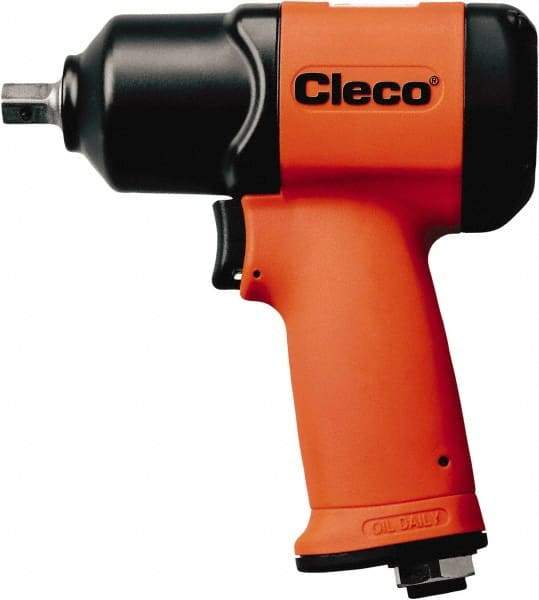 Cleco - 1/2" Drive, 510 RPM, 692 Ft/Lb Torque Impact Wrench - T-Handle, 1,600 IPM, 4.5 CFM, 620 psi, 1/4" NPT Inlet - Caliber Tooling