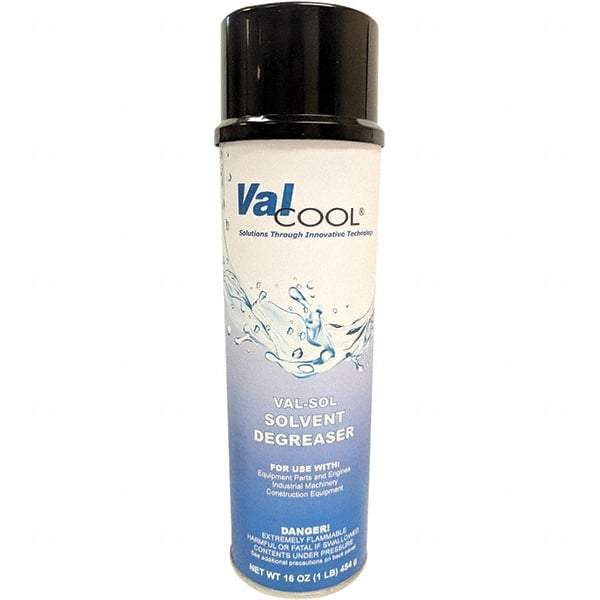 ValCool - 20 oz Can Cleaner/Degreaser - Aerosol, Solvent-Based, Unscented - Caliber Tooling