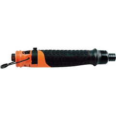 Cleco - 1/4" Bit Holder, 1,600 RPM, Inline Handle Air Screwdriver - 0.3 to 2.2 Ft/Lb Torque, 1/8" Inlet, 11 CFM - Caliber Tooling