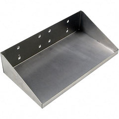 Triton - Stainless Steel Pegboard Shelf - For Use with Stainless Steel Square Hole LocBoards Pegboards - Caliber Tooling