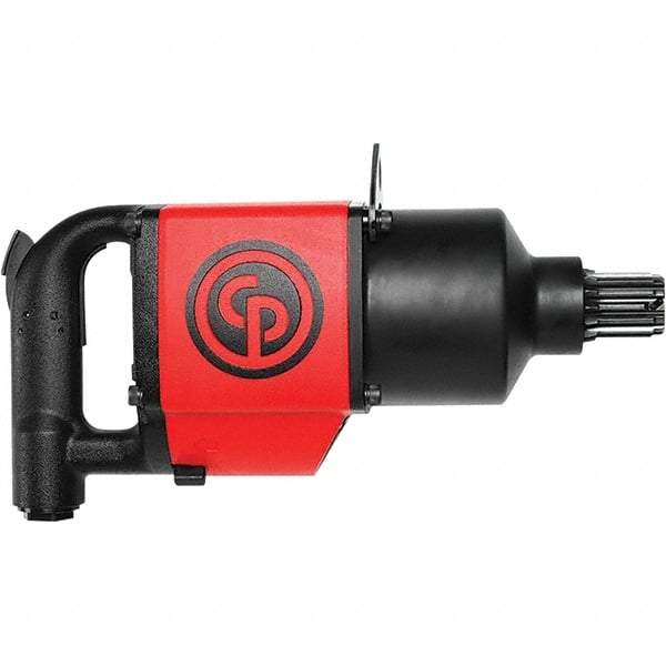 Chicago Pneumatic - #5 Spline Drive, 2,800 RPM, 5,900 Ft/Lb Torque Impact Wrench - D-Handle, 84.5 CFM, 90 psi, 1/2" NPT Inlet - Caliber Tooling