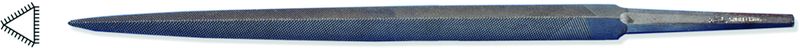 8" Three-Square File, Cut 2 - Caliber Tooling