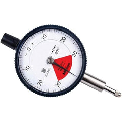 Mitutoyo - 0.06" Range, 30-0-30 Dial Reading, 0.001" Graduation Dial Drop Indicator - 2.24" Dial, 0.079" Range per Revolution, 0.001" Accuracy - Caliber Tooling