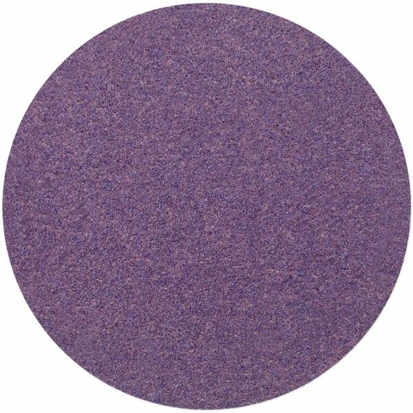 3M - 6" Diam, 320 Grit Ceramic Adhesive PSA Disc - Extra Fine Grade, Purple, Polyester Backing, Flexible, 12,000 Max RPM, Use with Random Orbital Sanders - Caliber Tooling