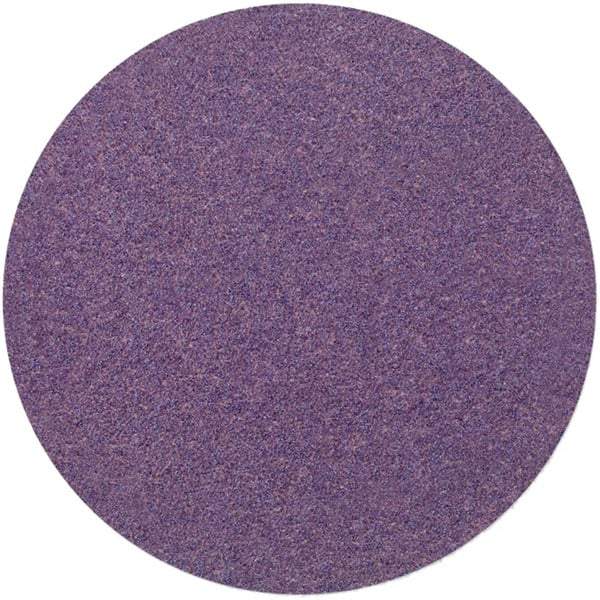 3M - 6" Diam, 400 Grit Ceramic Adhesive PSA Disc - Super Fine Grade, Purple, Polyester Backing, Flexible, 12,000 Max RPM, Use with Random Orbital Sanders - Caliber Tooling