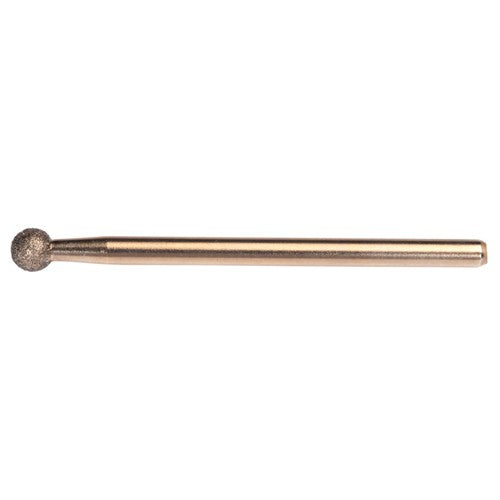 1/4″ Electroplated CBN Mandrel 100 Grit Spherical Ball end - Caliber Tooling