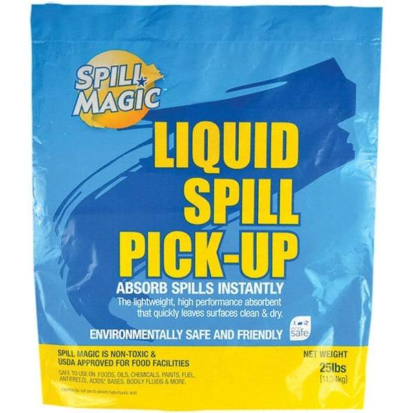 Spill Magic - 25 Lb Bag Perlite Granular Absorbent - Spill Containment - Caliber Tooling