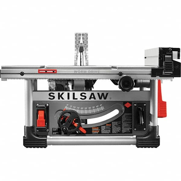 Skilsaw - 10" Blade Diam, Table Saw - 5,000 RPM, 36" Table Depth x 34" Table Width, 120 Volts, 15 Amps, 5/8" Arbor - Caliber Tooling