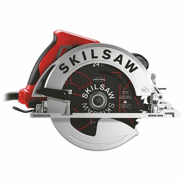 Skilsaw - 15 Amps, 7-1/4" Blade Diam, 5,300 RPM, Electric Circular Saw - 120 Volts, 10' Cord Length, 5/8" Arbor Hole, Left Blade - Caliber Tooling