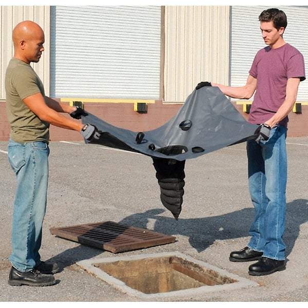 UltraTech - 4' Long x 3' Wide, Nonwoven Polypropylene Geotextile/PVC Drain Guard - Black, Use for Stormwater/Construction Compliance - Caliber Tooling