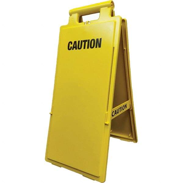 PRO-SAFE - Cone & A Frame Floor Signs Shape: A-Frame Type: Restroom, Janitorial & Housekeeping - Caliber Tooling
