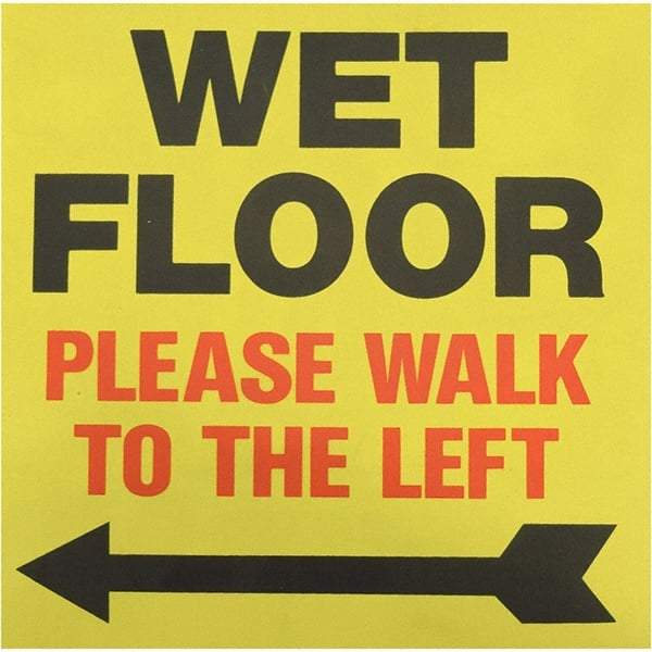PRO-SAFE - Cone & A Frame Floor Signs Shape: Square Type: Restroom, Janitorial & Housekeeping - Caliber Tooling