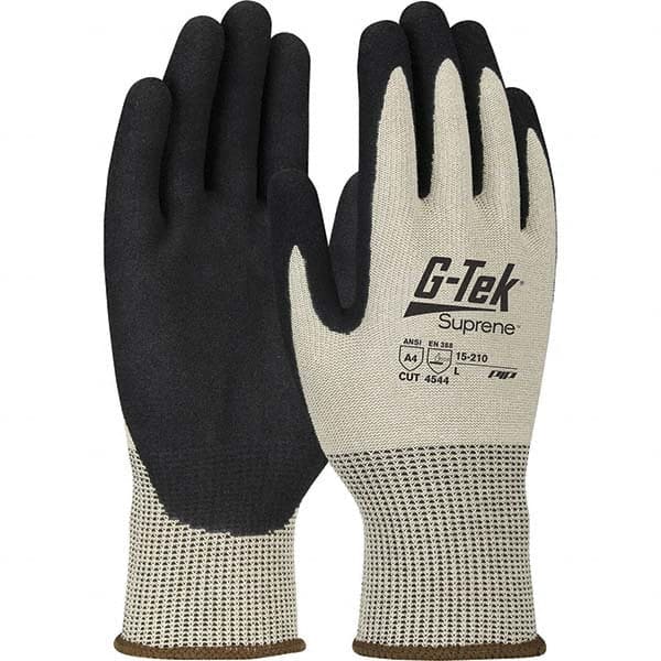 PIP - Size L, ANSI Cut Lvl A4, Puncture Lvl 4, Abrasion Lvl 4, Nitrile Coated Suprene Cut Resistant Gloves - Caliber Tooling