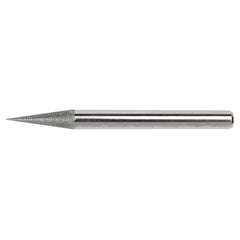 1/8″ × 3″ Electroplated Diamond Hone-150 Grit; 6 Degree Included Angle - Caliber Tooling