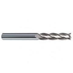 5/8 Dia. x 6 Overall Length 4-Flute Square End Solid Carbide SE End Mill-Round Shank-Center Cut-Uncoated - Caliber Tooling