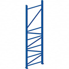 Interlake Mecalux - 16,716 Lb Capacity Heavy-Duty Framing Upright - 192" High x 42" Deep, Blue - Caliber Tooling