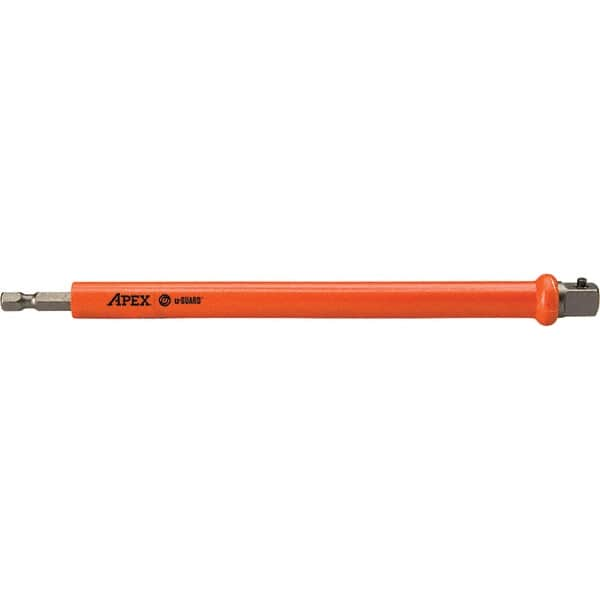 Apex - 1/4" Shank Bit Holder - 1/4" Hex Shank, 3/8" Sockets Drive, 10" OAL - Caliber Tooling