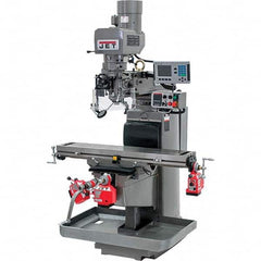 Jet - 42 x 9" 230V Electronic Variable Speed Control 3 Phase Knee Milling Machine - Caliber Tooling