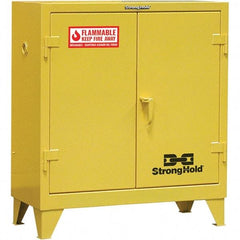 Strong Hold - Safety Cabinets   Hazardous Chemical Type: Flammable and Combustible Liquids    Color: Safety Yellow - Caliber Tooling