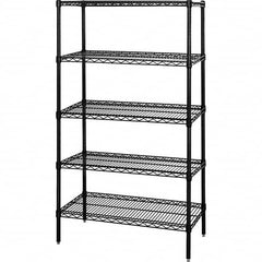 Quantum Storage - 5 Shelf Wire Shelving Add-On Unit - 36" Wide x 60" Deep x 54" High, - Caliber Tooling