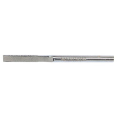 0.030″ × 1/8″ Electroplated Diamond File Flat 100 Grit 5/8″ Diamond - Caliber Tooling