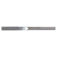 0.079″ × 0.040″ Electroplated Diamond File Round 100 Grit 5/8″ Diamond - Caliber Tooling