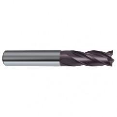 3/8 Dia. x 3 Overall Length 4-Flute Square End Solid Carbide SE End Mill-Round Shank-Center Cut-Firex - Caliber Tooling