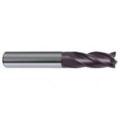 1/2 Dia. x 4-1/2 Overall Length 4-Flute Square End Solid Carbide SE End Mill-Round Shank-Center Cut-Firex - Caliber Tooling