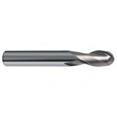 1/16" Dia. - 1-1/2" OAL - 30 Helix Bright CBD Ball Nose EM - 2 FL - Caliber Tooling