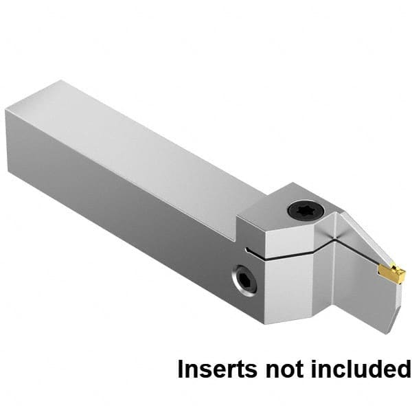 Kennametal - External Thread, 16mm Max Cut of Depth, 2mm Min Groove Width, 5" OAL, Right Hand Indexable Grooving Cutoff Toolholder - 3/4" Shank Height x 3/4" Shank Width, EG0200M02P02 Insert Style, EVSM Toolholder Style, Series EVSM - Caliber Tooling