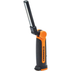 GearWrench - 3.7 Volts, 150 Lumens, Cordless Work Light - Black & Orange, 3 hr on High Setting, 6 hr on Low Setting Run Time - Caliber Tooling