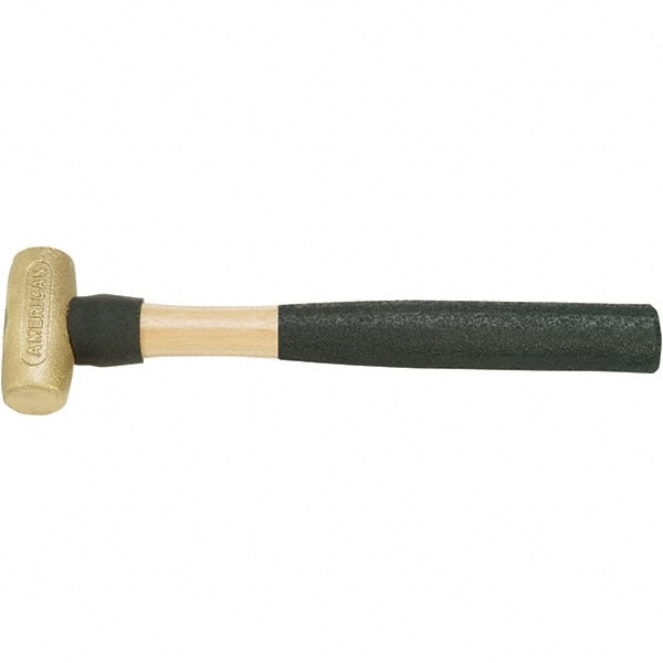 American Hammer - 1-1/2 Lb Brass Nonsparking Hammer - Exact Industrial Supply