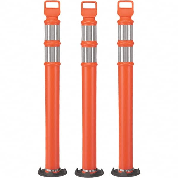 PRO-SAFE - Traffic Barrels, Delineators & Posts Type: Delineator Post Material: Polyethylene - Caliber Tooling