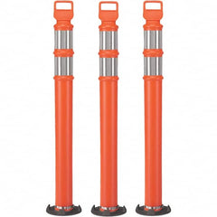 PRO-SAFE - Traffic Barrels, Delineators & Posts Type: Delineator Post Material: Polyethylene - Caliber Tooling