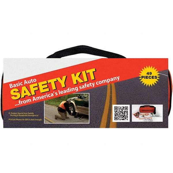 PRO-SAFE - Highway Safety Kits Type: Emergency Roadside Kit Number of Pieces: 49 - Caliber Tooling