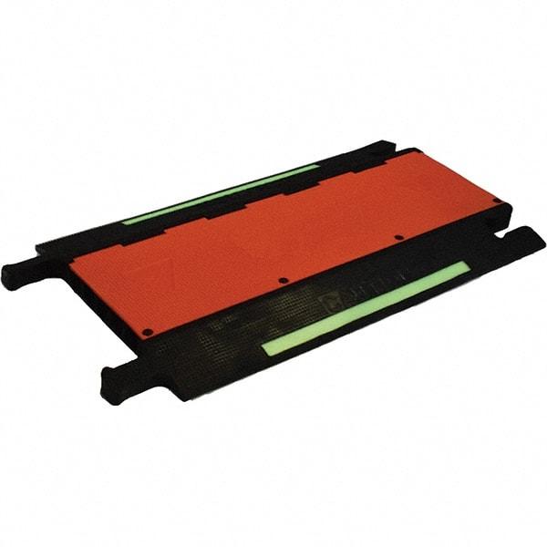 PRO-SAFE - 36" Long x 20" Wide x 1-3/4" High, Polyurethane Ramp Cable Guard - 20,000 Lb Load Limit - Caliber Tooling