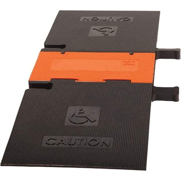 PRO-SAFE - 52-1/2" Long x 19" Wide x 1-3/4" High, Polyurethane Ramp Cable Guard - 20,000 Lb Load Limit - Caliber Tooling