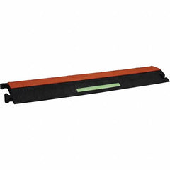 PRO-SAFE - 36" Long x 19" Wide x 2-1/2" High, Polyurethane Ramp Cable Guard - 12,250 Lb Load Limit - Caliber Tooling