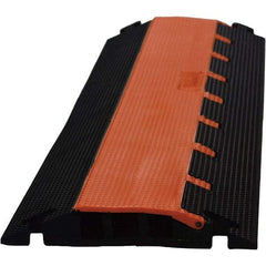 PRO-SAFE - 36" Long x 13" Wide x 1-3/4" High, Polyurethane Ramp Cable Guard - 14,000 Lb Load Limit - Caliber Tooling