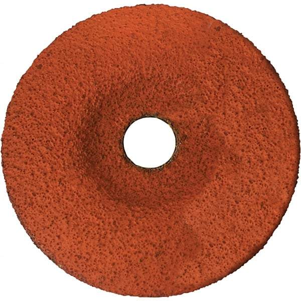 BULLARD - 36 Grit, 5" Wheel Diam, 1/8" Wheel Thickness, 7/8" Arbor Hole, Type 29 Depressed Center Wheel - Coarse/Extra Coarse Grade, Ceramic, 12,200 Max RPM, Compatible with Angle Grinder - Caliber Tooling