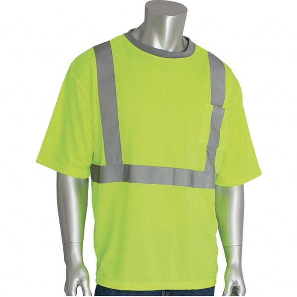 PIP - Size XL Hi-Vis Yellow High Visibility Short Sleeve T-Shirt - Caliber Tooling