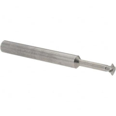 Accupro - 1/4° 1/4" Cut Diam, 0.072" Cut Width, 1/4" Shank, Solid Carbide Double-Angle Cutter - Caliber Tooling