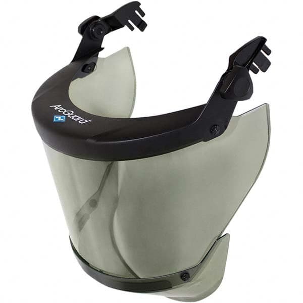 National Safety Apparel - Face Shield & Headgear Sets; Headgear Style: Headgear ; Lens Shade: None ; Window Color: Clear ; Window Coating: Anti-Fog ; Window Height (Inch): 10 ; Window Width (Inch): 20 - Exact Industrial Supply