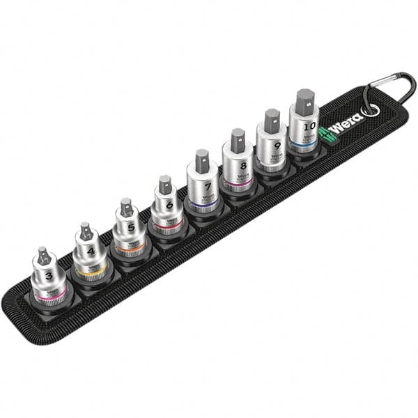 Wera - Hex & Torx Bit Socket Sets Type: Hex Bit Socket Set Drive Size: 3/8 - Caliber Tooling