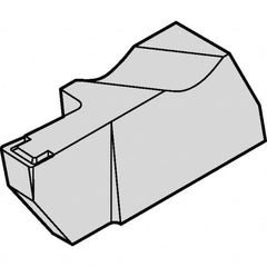 Kennametal - 2NGD K Grade KCU10, 1.5mm Cutting Width Carbide Grooving Insert - 0.16" Max Depth of Cut, Right Hand, 0.191mm Corner Radius, AlTiN Finish - Caliber Tooling