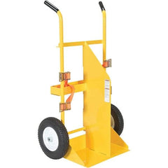 Vestil - 500 Lb Capacity 57" OAH Torch Cart - Dual Grip Handle, Steel, Foam Filled Wheels - Caliber Tooling